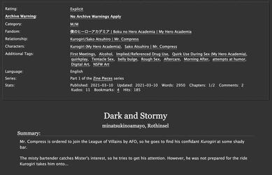 Dark and Stormy