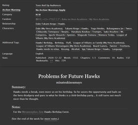 Problems For Future Hawks